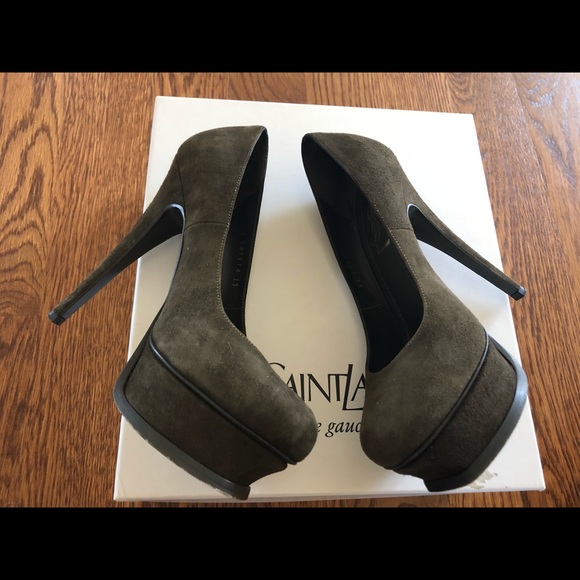 YSL Suede Platform Pumps- Size 35 - Picture 3 of 11